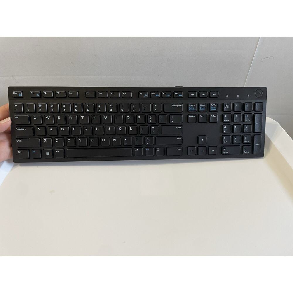 Dell KB216-BK-US Slim Wired USB Keyboard Quiet Keys